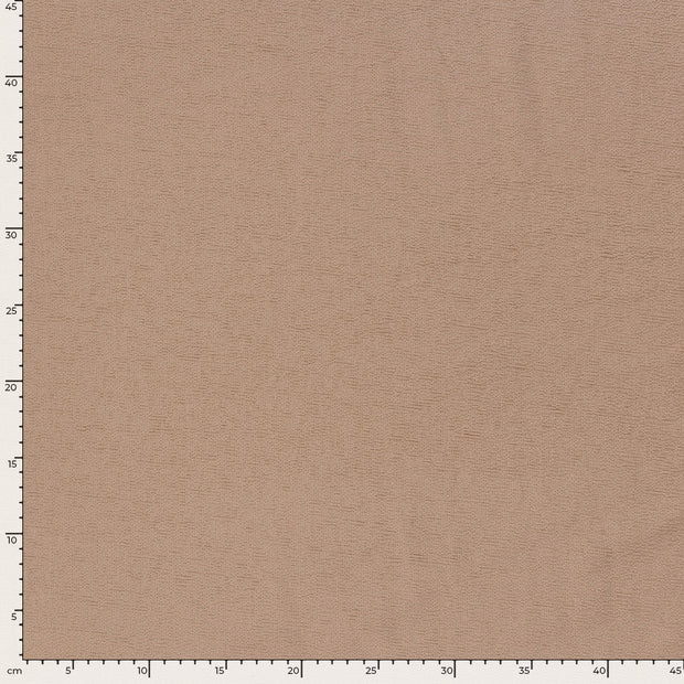 Terry Crêpe tissu Unicolore Nude