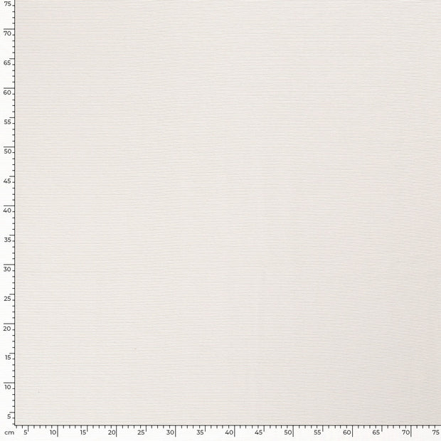 Ottoman jersey fabric Unicolour Off White
