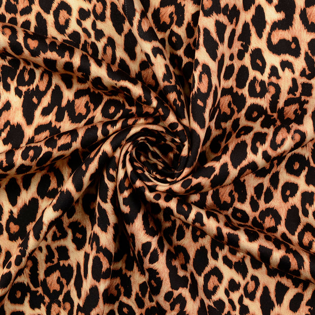 Viscose Satin fabrik beige 