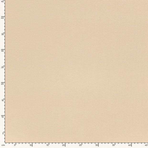 Waffle piqué fabric Unicolour Ivory