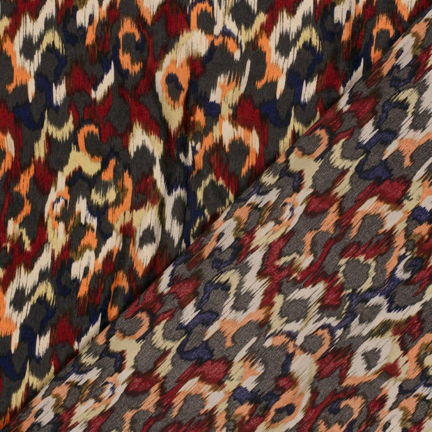 Satin Velvet fabric Abstract printed 