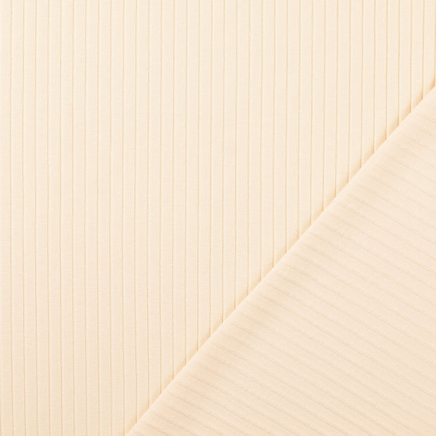 Rib Jersey fabrik Ivory 