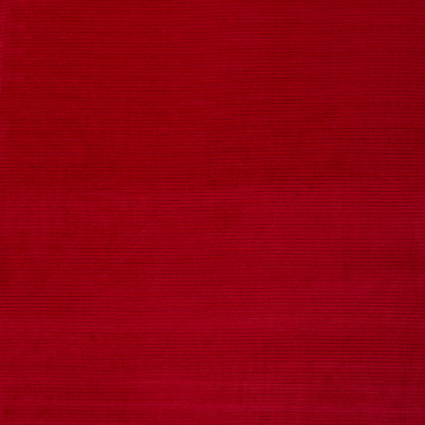 Nicky Velours Rib tissu Unicolore Rouge Bordeaux