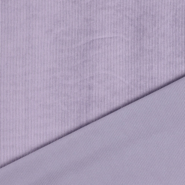 Nicky Velours Rib tissu Lilas 