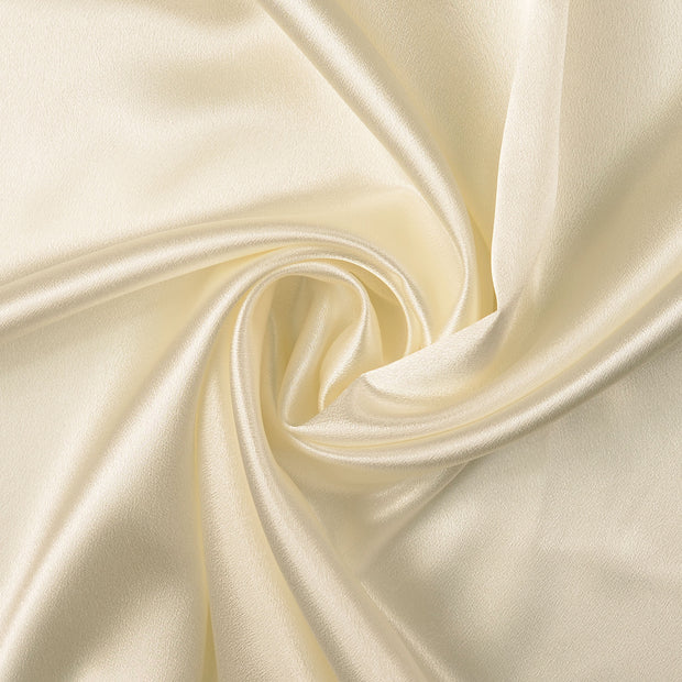 Satin Velvet fabrik Wollweiß 