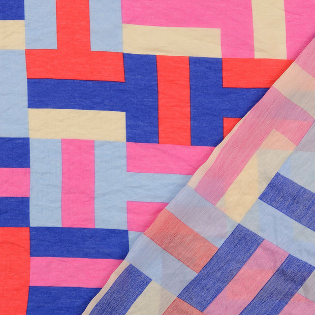 VIS Nylon fabrik Mehrfarbig bedruckt 