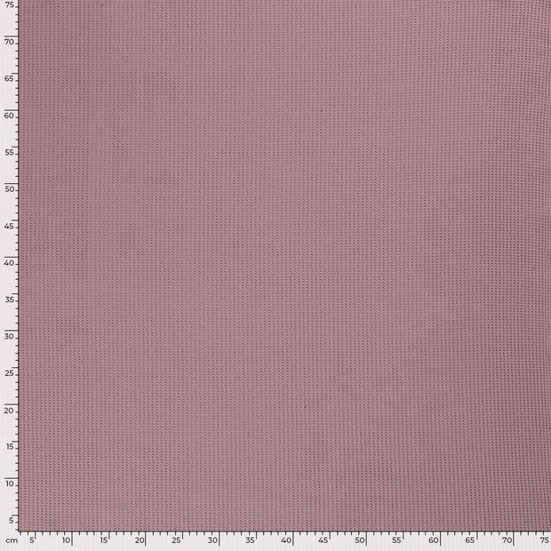 Knitted Waffle fabric Unicolour Mauve