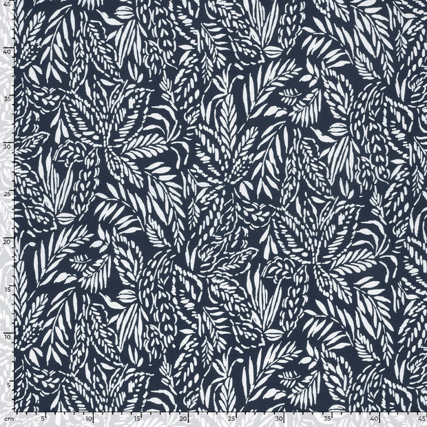 Viscose Nylon Crepe fabrik Blatter Marine