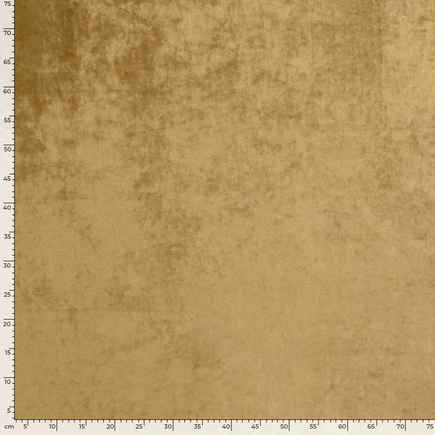 Velours tissu Unicolore Ocre