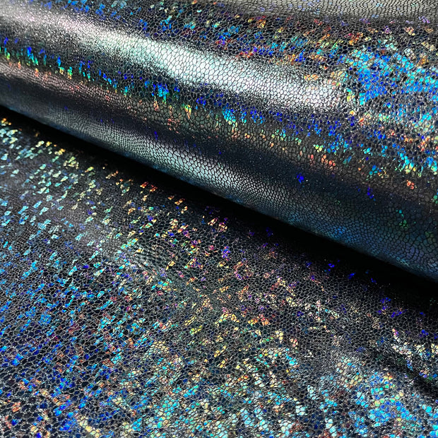 Lamé fabric Snakes Black