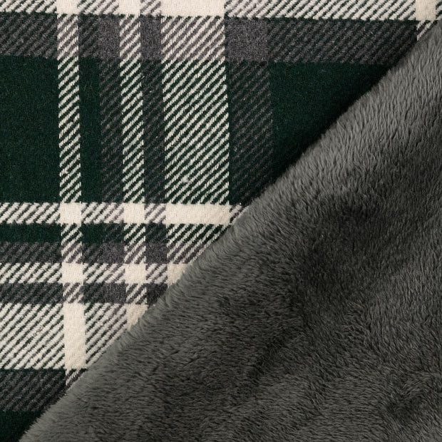 Tweed fabrik Dunkelgrün mit abseite 