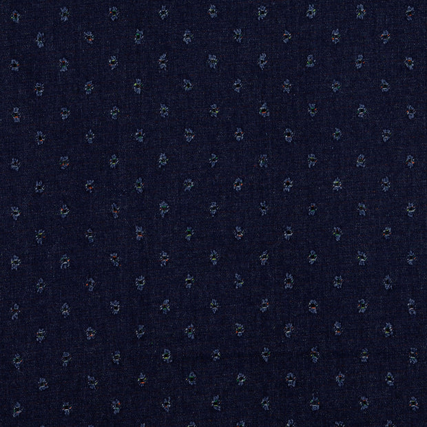 Jeans tissu rayures Bleu Marine