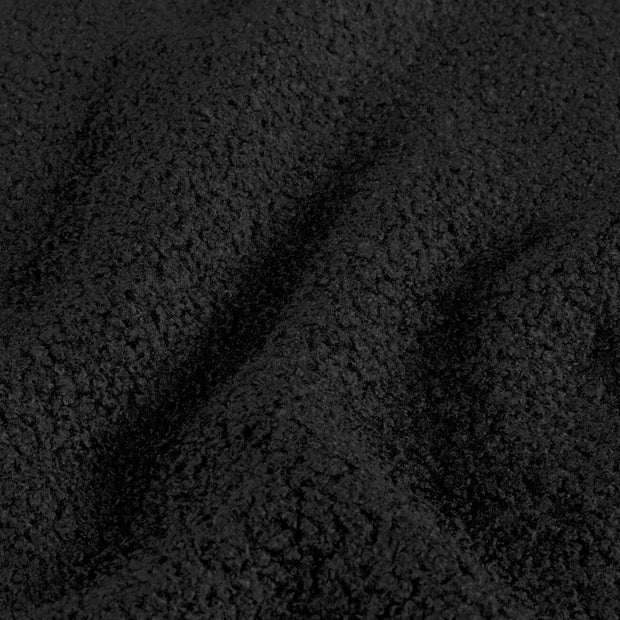 Teddy fabric Unicolour Black