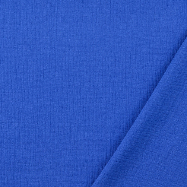 double gaze tissu Cobalt 