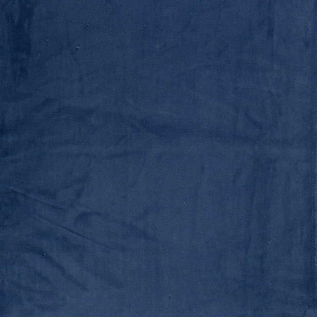 Wellness Fleece fabrik Uni Indigoblau