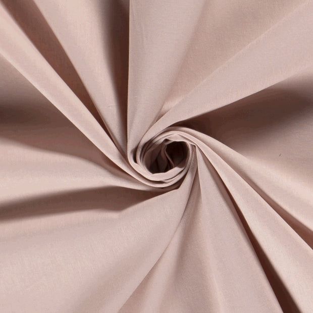 Cretonne tissu Unicolore Vieux rose