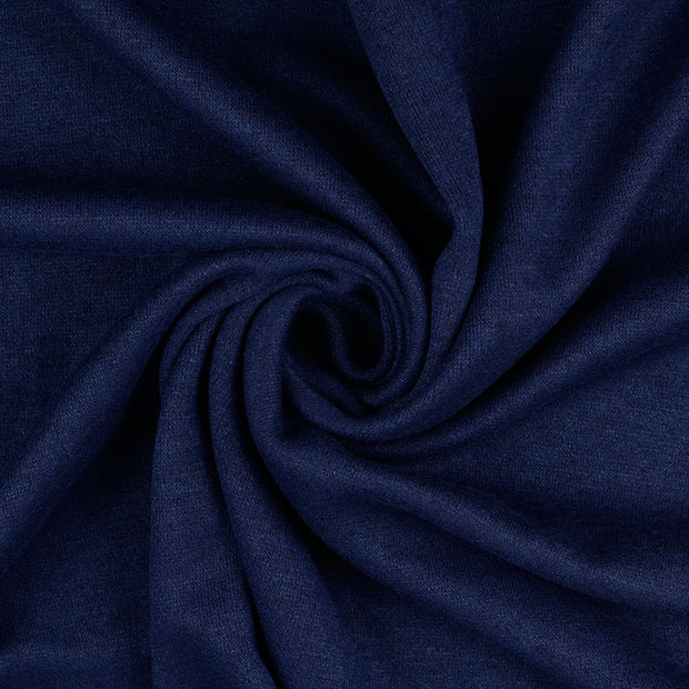 Heavy Knit fabrik Marine gebürstet 
