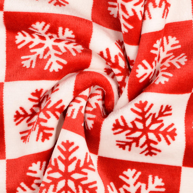Fleece fabrik rot 