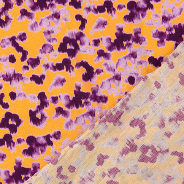 tissu orange imprimé numérique 