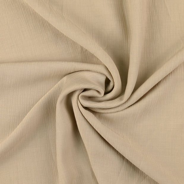 Popeline de Viscose tissu Beige 