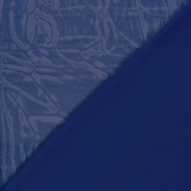 chiffon tissu Cobalt 