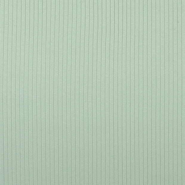 Rib Jersey tissu Unicolore Glace bleu