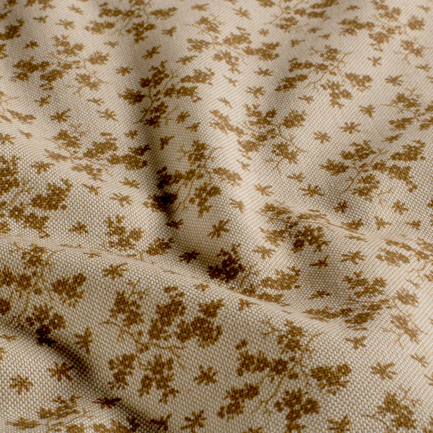 Linen Look fabric Flowers Beige
