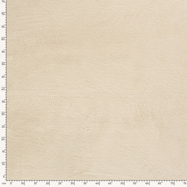 Bamboo Fleece fabric Unicolour Beige