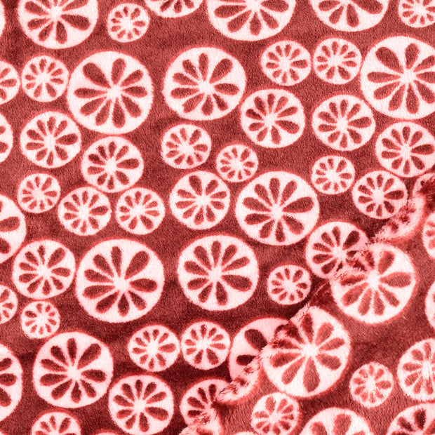 Fleece fabrik Ornamente bedruckt 