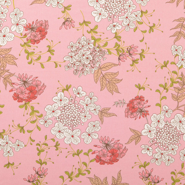 Fahnentuch fabrik Blumen Helles Pink