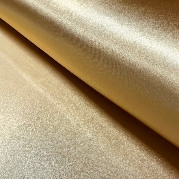 Satin Extensible tissu Unicolore Camel