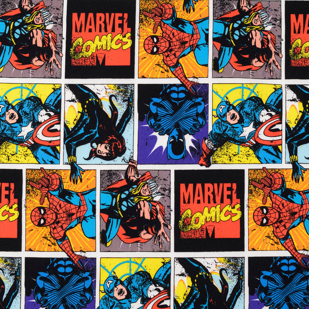 Baumwolle Jersey fabrik Superhelden Marvel Mehrfarbig