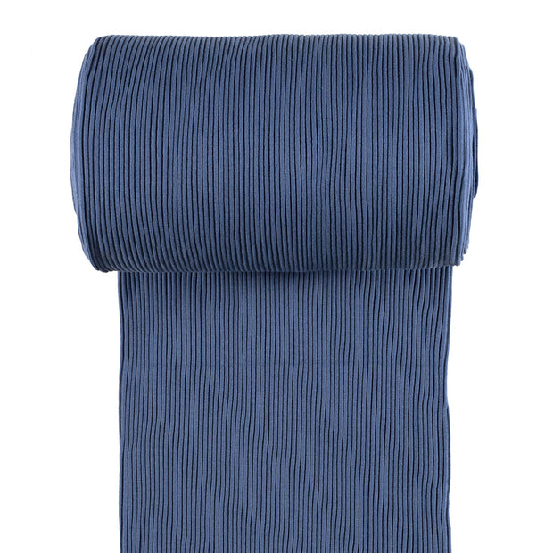Cuff Material 3x3 rib fabric Indigo matte 