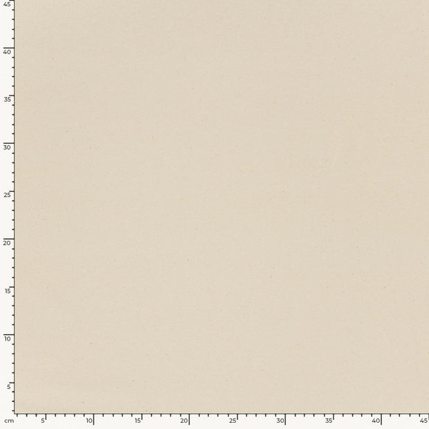 Cotton Jersey Bio Naturel fabric Unicolour Ivory