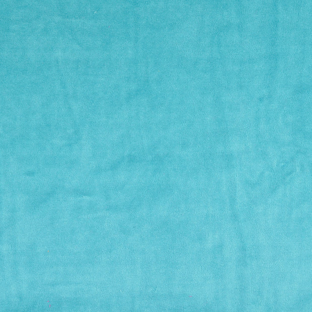 Nicky velours tissu Unicolore Bleu Ciel