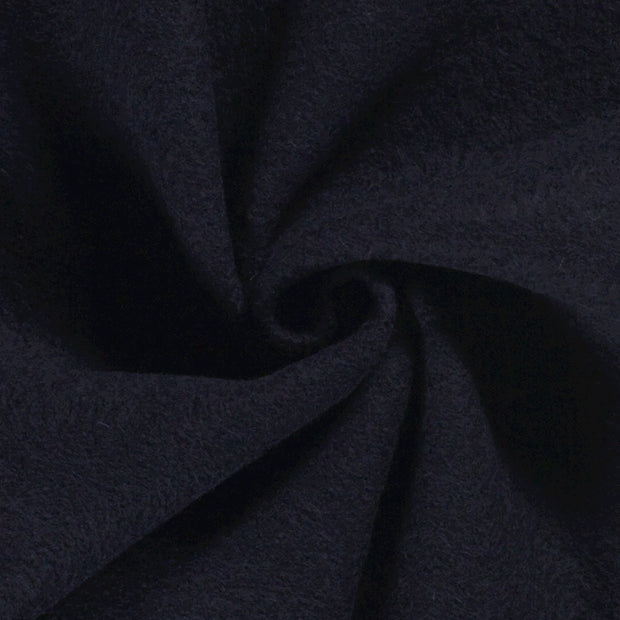 Chiffon en laine tissu Bleu Marine mat 
