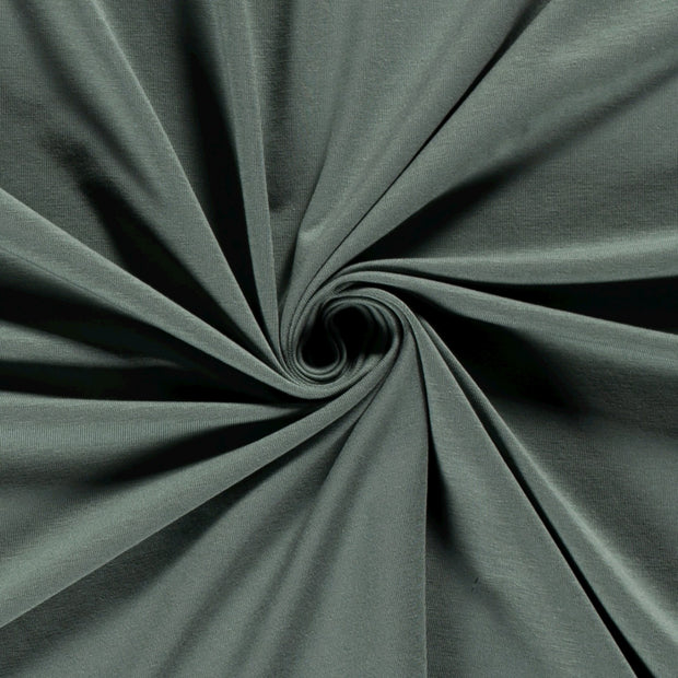 Jersey de Bambou tissu Menthe foncée doux 