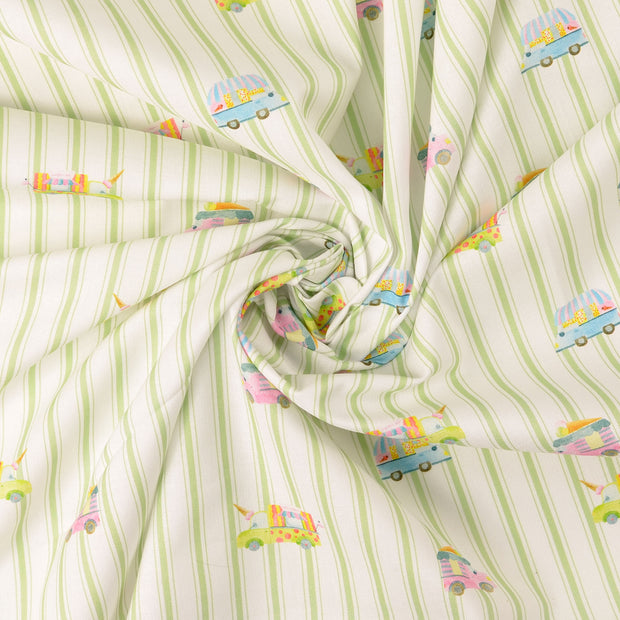 Cretonne tissu Menthe foncée 