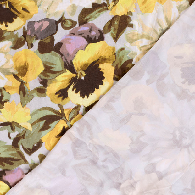 Viscose Satin fabrik Blumen digital bedruckt 