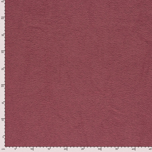 Fleece fabric Melange Old Pink