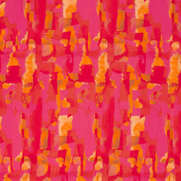 Viscose Poplin fabrik Rosa 