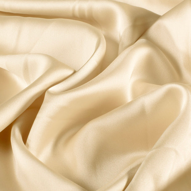 Satin fabric Unicolour Beige