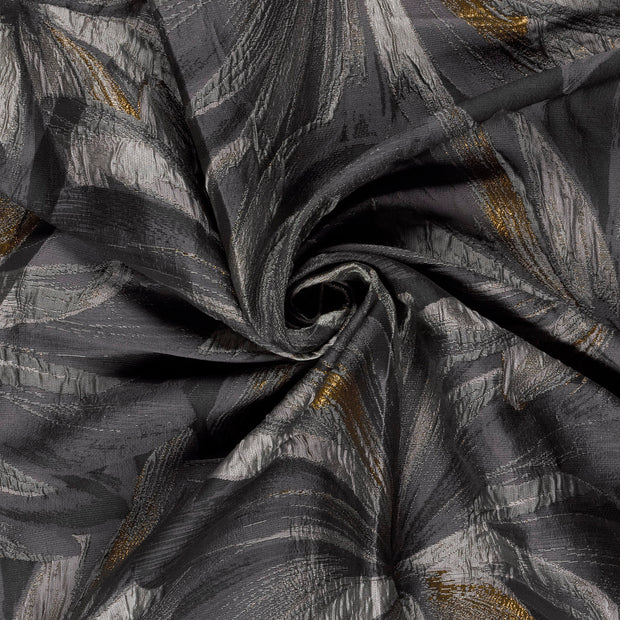 Jacquard fabrik Schwarz Lurex 