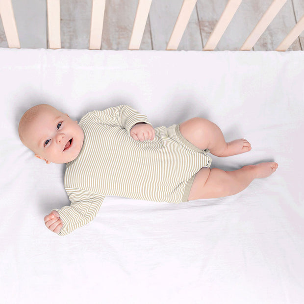 Baumwolle Jersey Yarn Dyed fabrik beige 