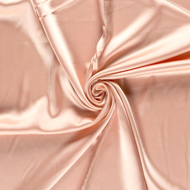 Satin fabrik Helles Pink 
