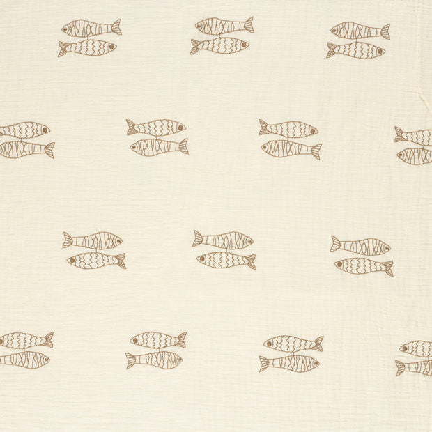 Musselin fabrik Taupe 