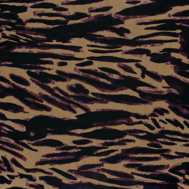 Viscose Satin tissu Camel brillant 