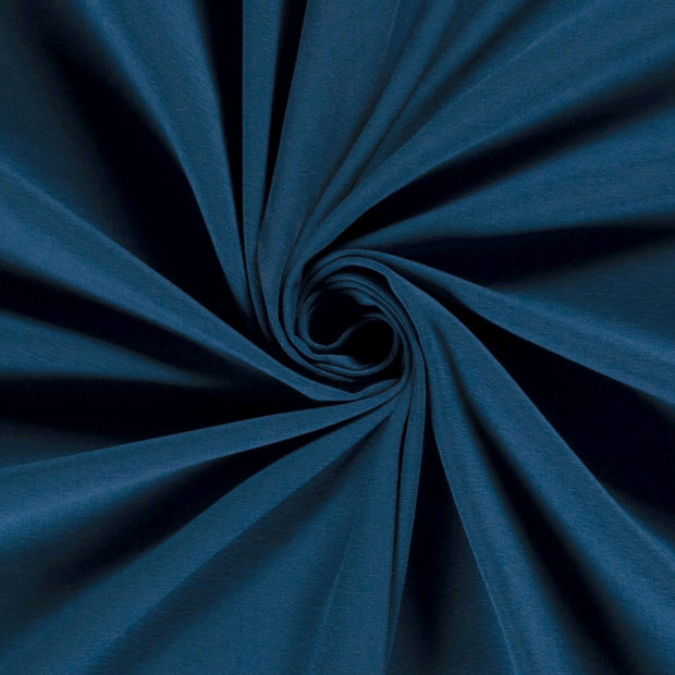 Jersey fabrik Uni Pfauenblau