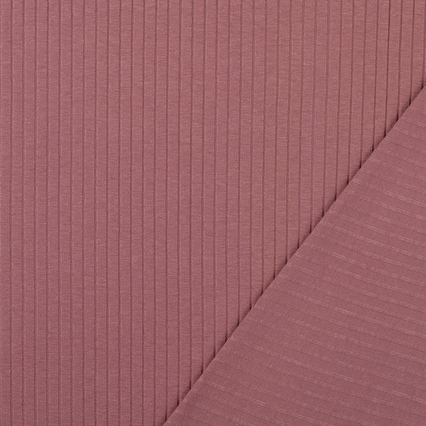 Rib Jersey tissu Mauve 