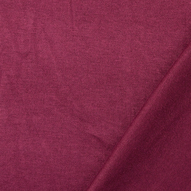 Heavy Knit fabric Wine red brushed 